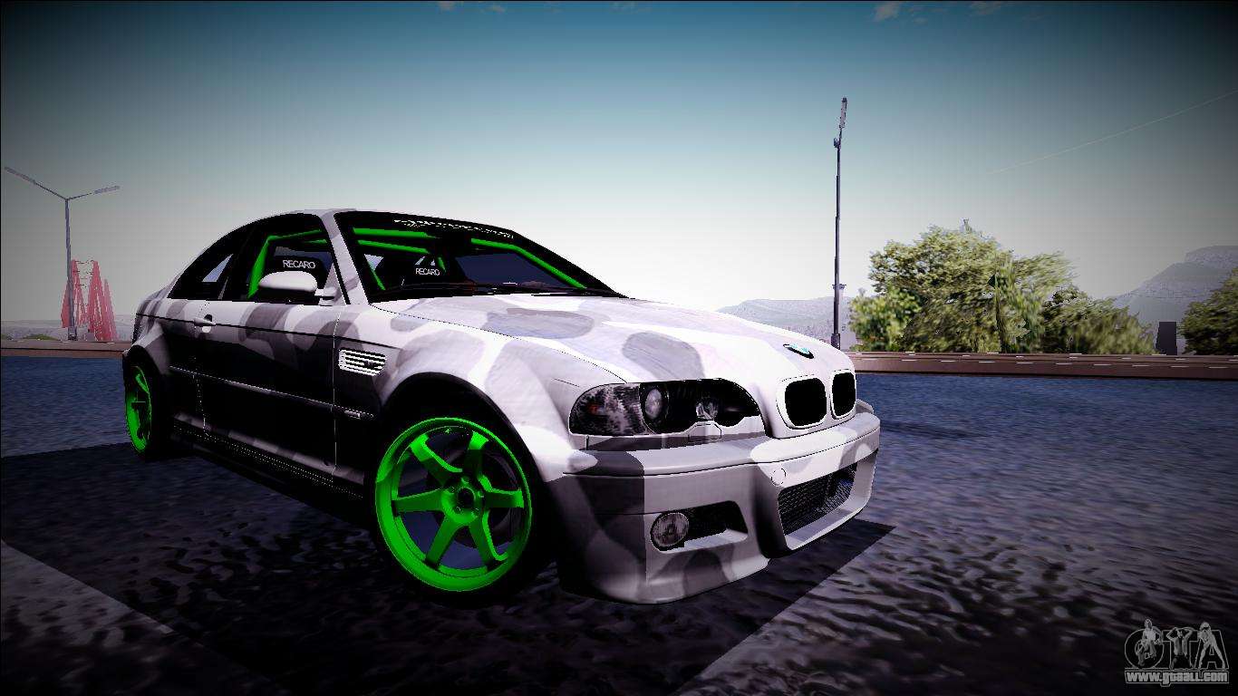 BMW M3 E46 Drift Monster Energy for GTA San Andreas