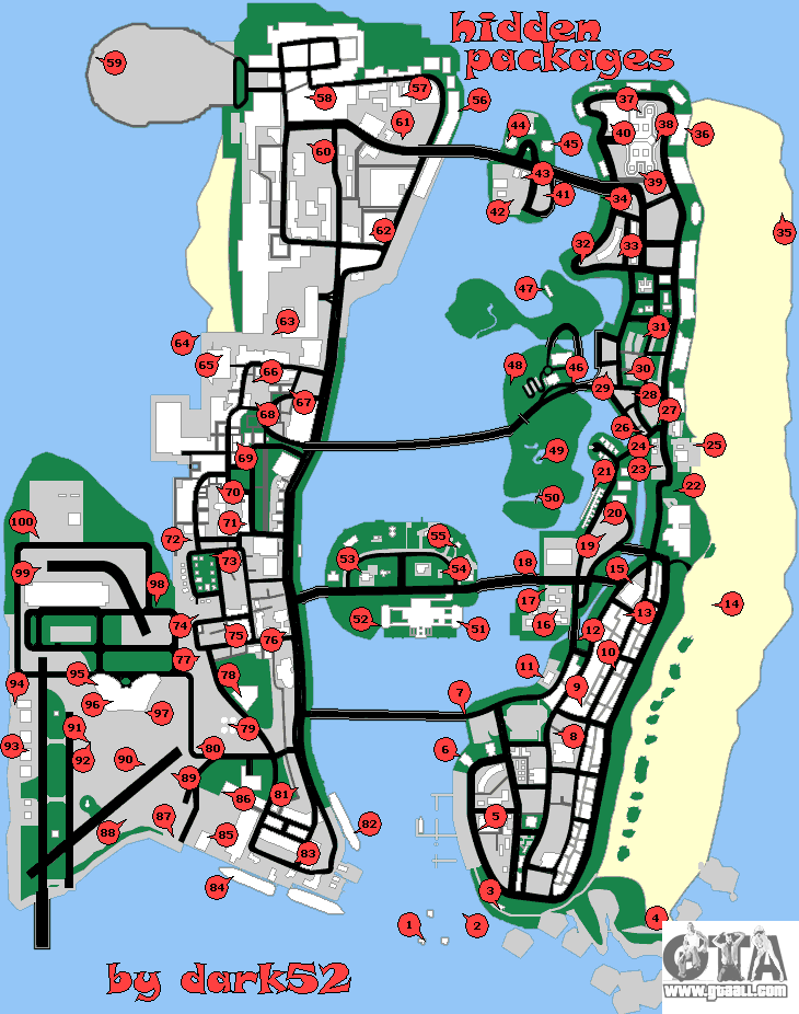 gta 3 map hidden packages