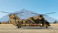 Western Cargobob (Military) from GTA 5 - side view