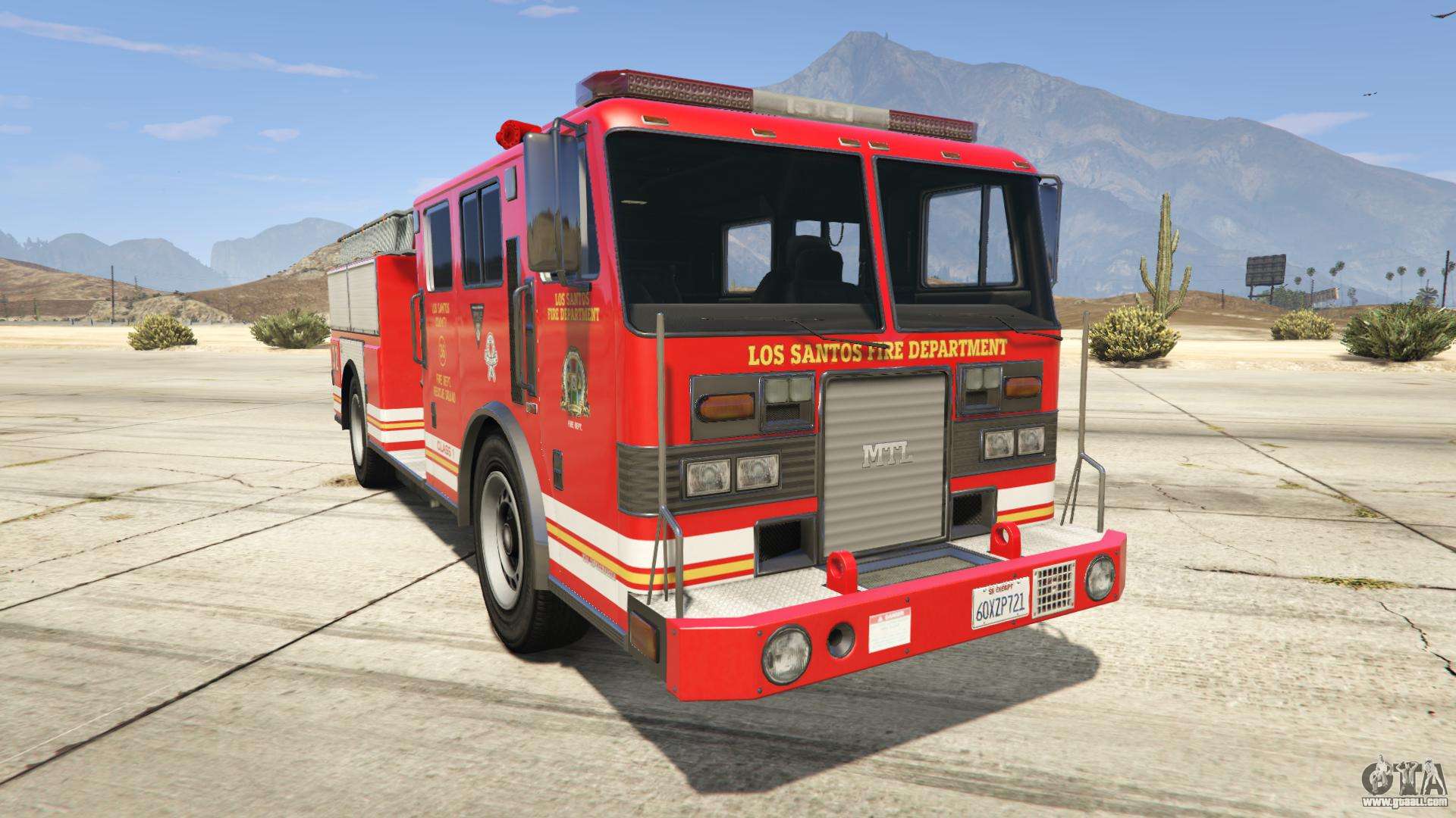 GTA 5 MTL Fire Truck - front view