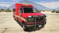 GTA 5 Brute Ambulance Los Santos Fire Department - front view