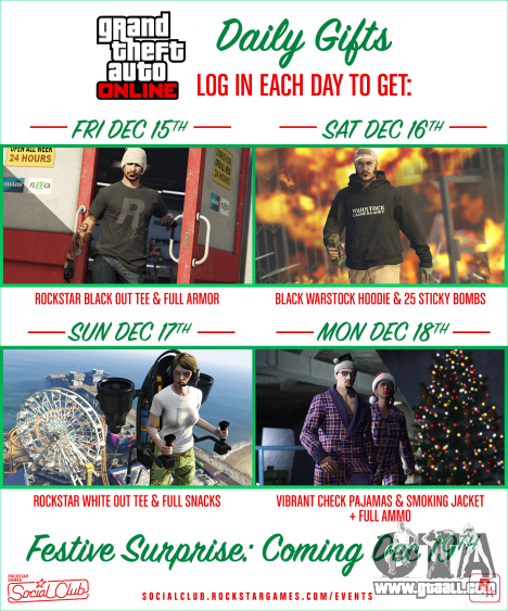 Daily gifts in GTA Online