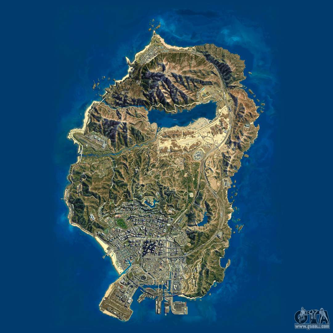 GTA 5 map with all notations