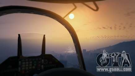 Flight on a fighter jet in GTA 5 online