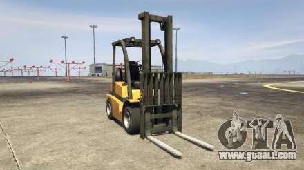 GTA 5 HVY Forklift - screenshots, description and specifications of the forklift.