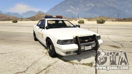 GTA 5 Vapid Sheriff Cruiser - screenshots, description and specifications of the sedan.