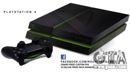 The drawing of the PlayStation 4 and Xbox One