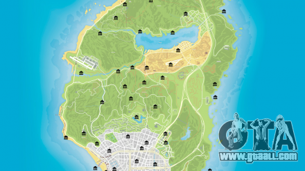 grand theft auto 5 detailed map