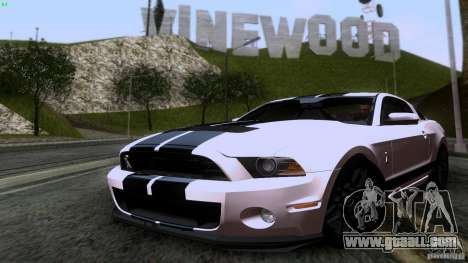 Ford Shelby GT500 for GTA San Andreas