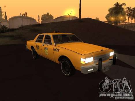 Chevrolet Caprice 1986 Taxi for GTA San Andreas