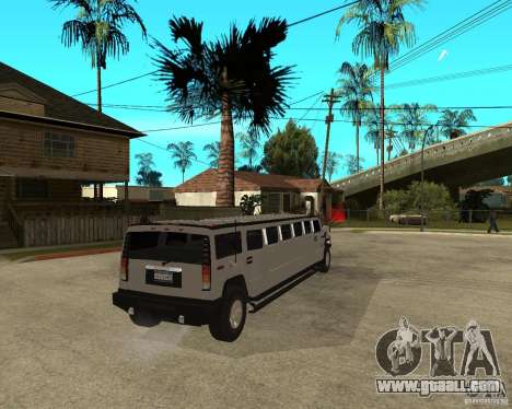 AMG H2 HUMMER 4x4 Limusine for GTA San Andreas