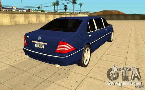 Mercedes-Benz S600 Pullman W220 for GTA San Andreas