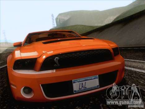 Ford Shelby Mustang GT500 2010 for GTA San Andreas