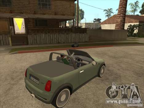Mini Cooper S Cabrio for GTA San Andreas