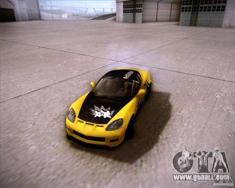 Chevrolet Corvette C6 super promotion for GTA San Andreas