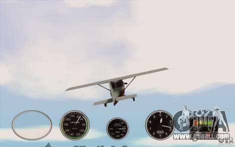 Air instruments in an airplane for GTA San Andreas