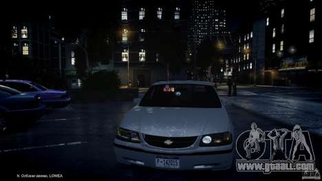 Chevrolet Impala Unmarked Police 2003 v1.0 [ELS] for GTA 4