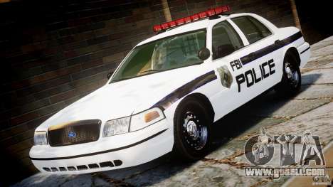Ford Crown Victoria 2003 FBI Police V2.0 [ELS] for GTA 4