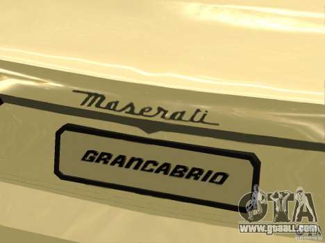 Maserati GranCabrio 2011 for GTA San Andreas