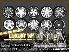 Luxury Wheels Pack for GTA San Andreas