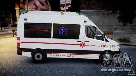 Mercedes-Benz Sprinter Iranian Ambulance [ELS] for GTA 4