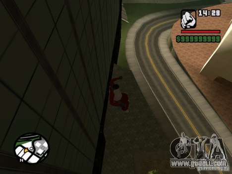 Wallrun-endless running on the wall for GTA San Andreas