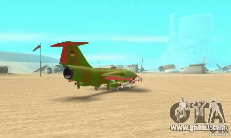 F-104 Starfighter Super (green) for GTA San Andreas