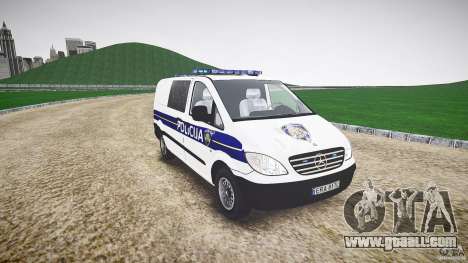 Mercedes Benz Viano Croatian police [ELS] for GTA 4