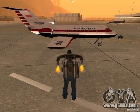 The plane Yak-40 for GTA San Andreas