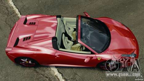 Ferrari 458 Spider 2013 v1.01 for GTA 4