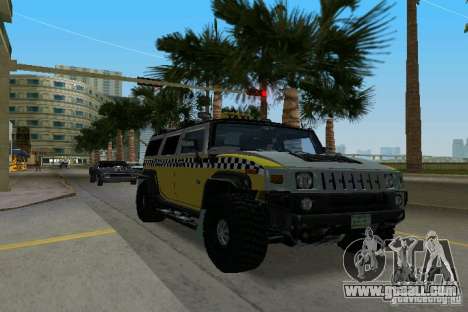 Hummer H2 SUV Taxi for GTA Vice City