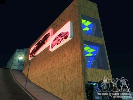 New showroom in San Fiero for GTA San Andreas