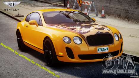 Bentley Continental SS 2010 ASI Gold [EPM] for GTA 4