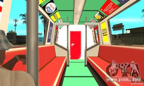 Liberty City Train Red Metro for GTA San Andreas