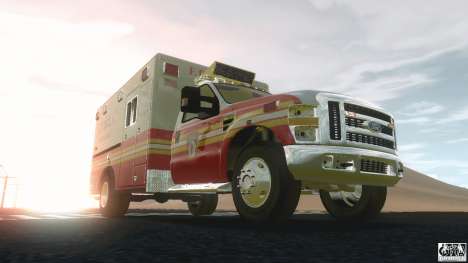 Ford F350 FDLC Ambulance v3.0 ELS for GTA 4