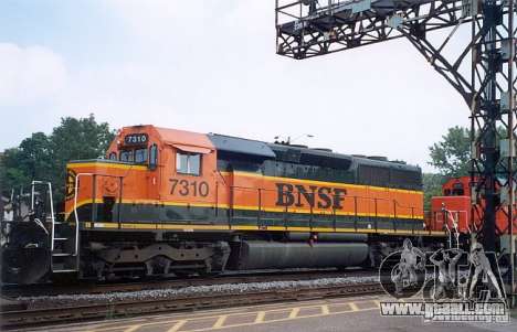 Locomotive SD 40 Union Pacific BNSF for GTA San Andreas