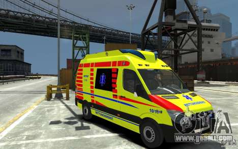 Mercedes-Benz Sprinter 2011 Ambulance for GTA 4