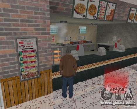New textures of eateries and shops for GTA San Andreas