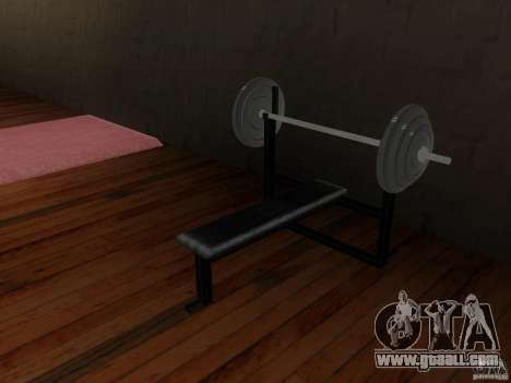 New free weights in the gym for GTA San Andreas