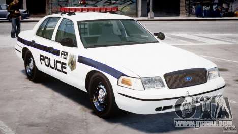 Ford Crown Victoria 2003 FBI Police V2.0 [ELS] for GTA 4