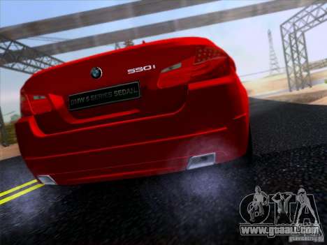 BMW 550i 2012 for GTA San Andreas