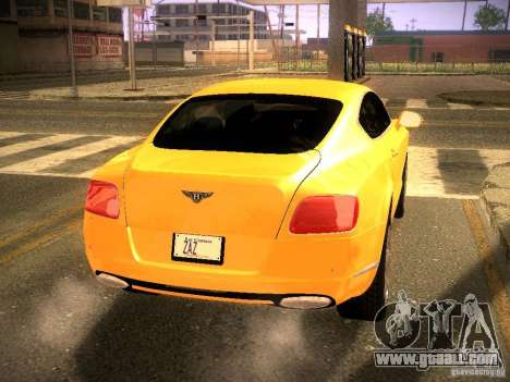 Bentley Continental GT 2011 for GTA San Andreas