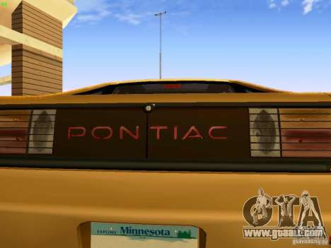 Pontiac Fiero V8 for GTA San Andreas