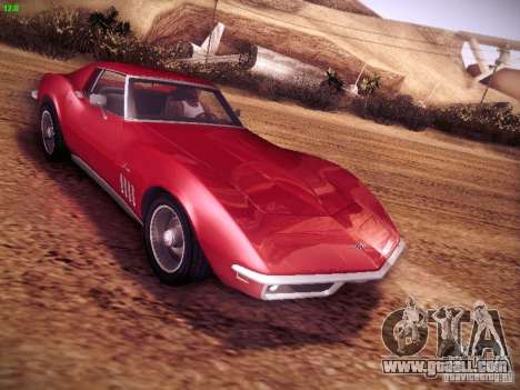 Chevrolet Corvette Stingray 1968 for GTA San Andreas