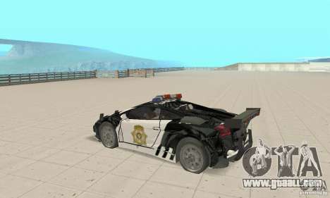 Lamborghini Gallardo Cop V1.0 for GTA San Andreas
