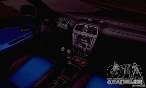 Subaru Impreza WRX STI Police Speed Enforcement for GTA San Andreas