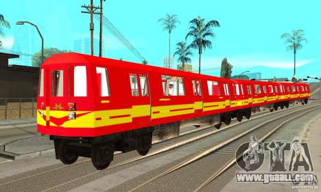 Liberty City Train Red Metro for GTA San Andreas