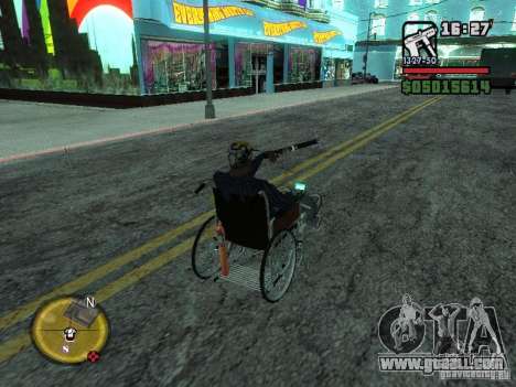 Manual wheelchair for GTA San Andreas