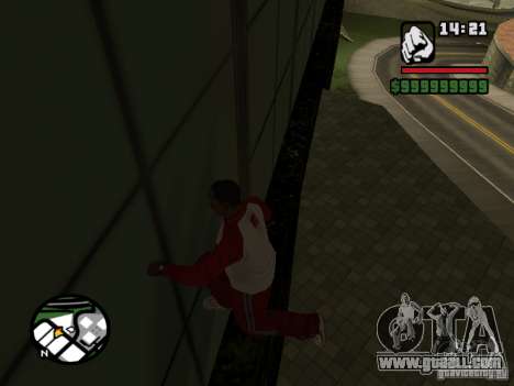 Wallrun-endless running on the wall for GTA San Andreas