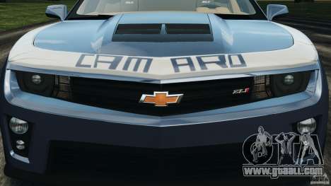 Chevrolet Camaro ZL1 2012 v1.0 Smoke Stripe for GTA 4
